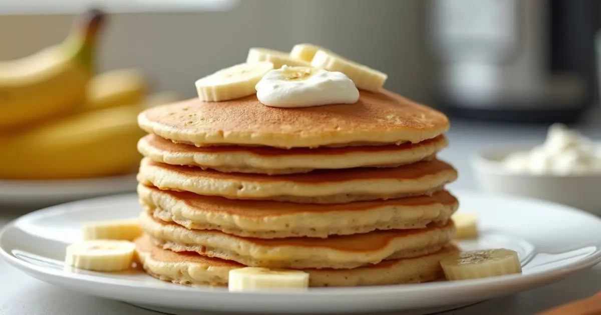 Easy Fluffy Protein Banana Pancakes Recipe