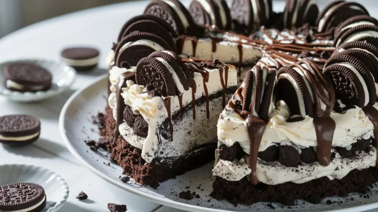 fresh Oreo Ice Cream Cake