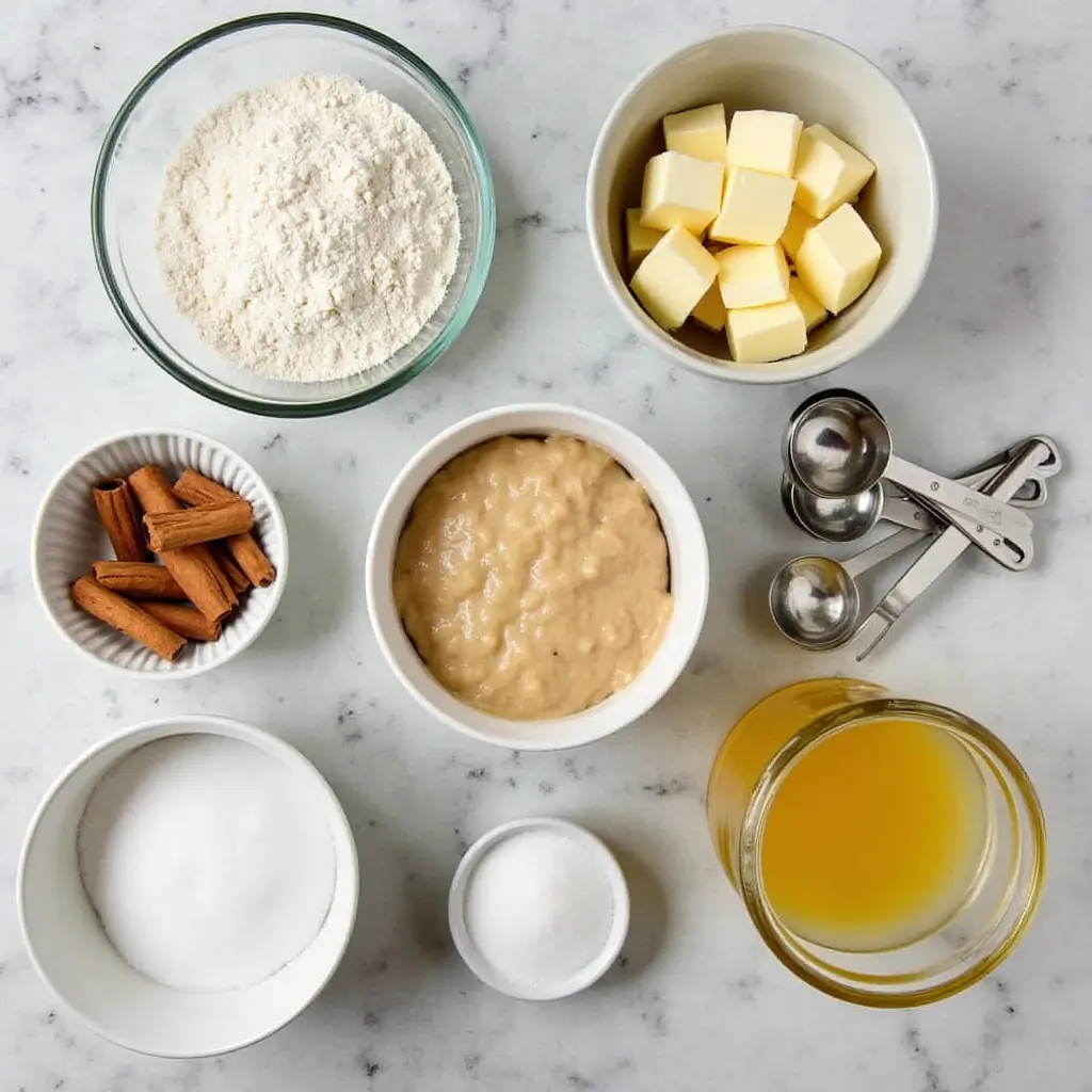 Sourdough Cinnamon Bread: Perfectly Sweet and Soft 2 detailed realistic image of the ingredients laid out for sourdough cinnamon bread show high quality oduzfx9j9tkqdw1qde2y 0 2